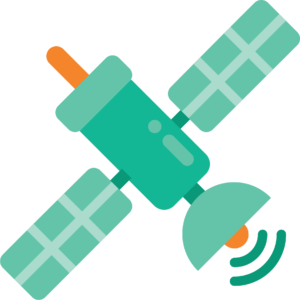 Icon representing satellite