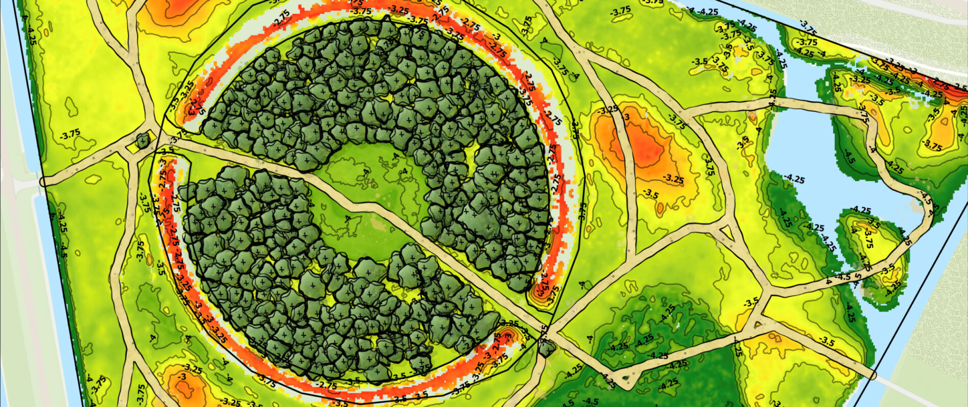 Height Terrain model