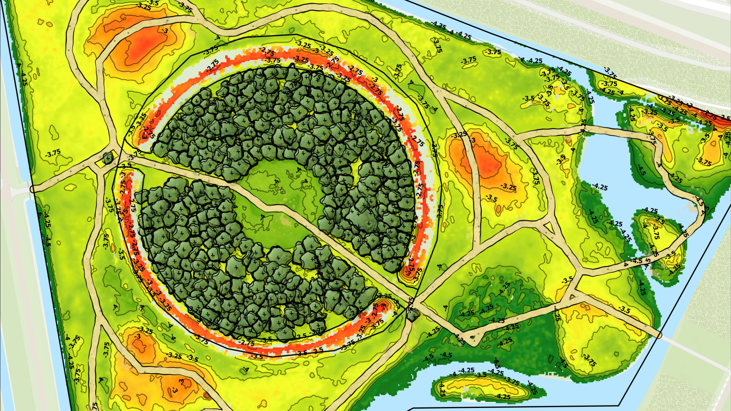 Height Terrain model
