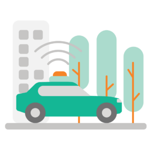 Icon representing a vehicle used for mobile mapping data collection